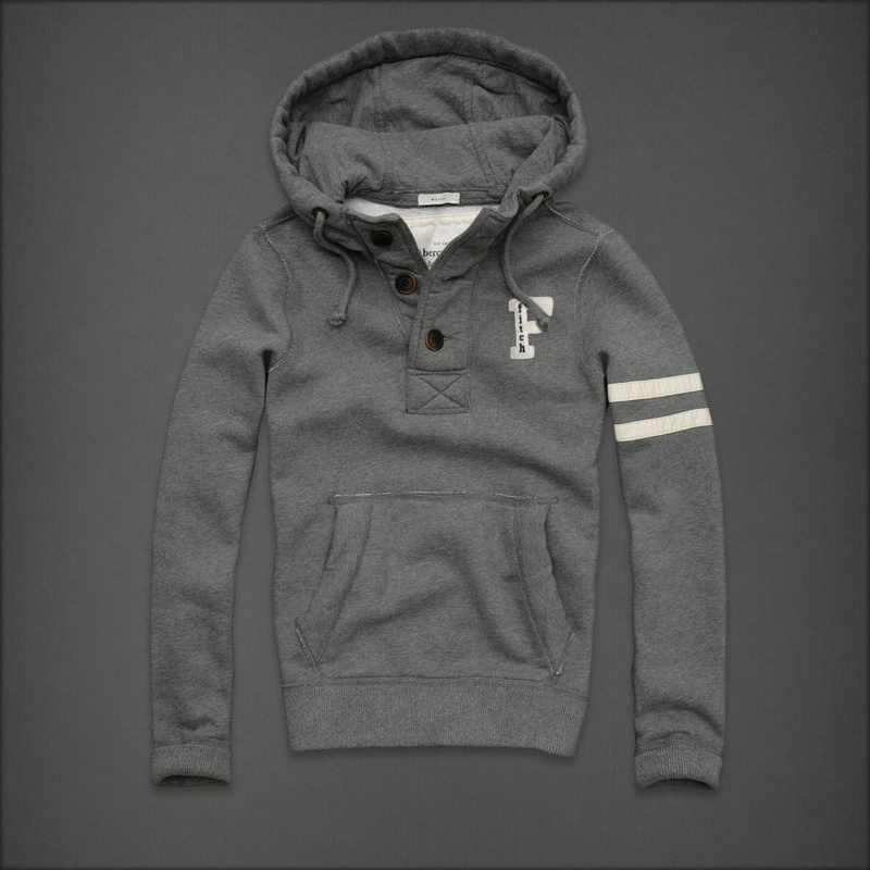 Abercrombie Fitch Hombres Con Botón Capucha AF6510